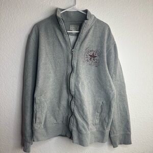 Converse Men's Gray half-Zip Sweater